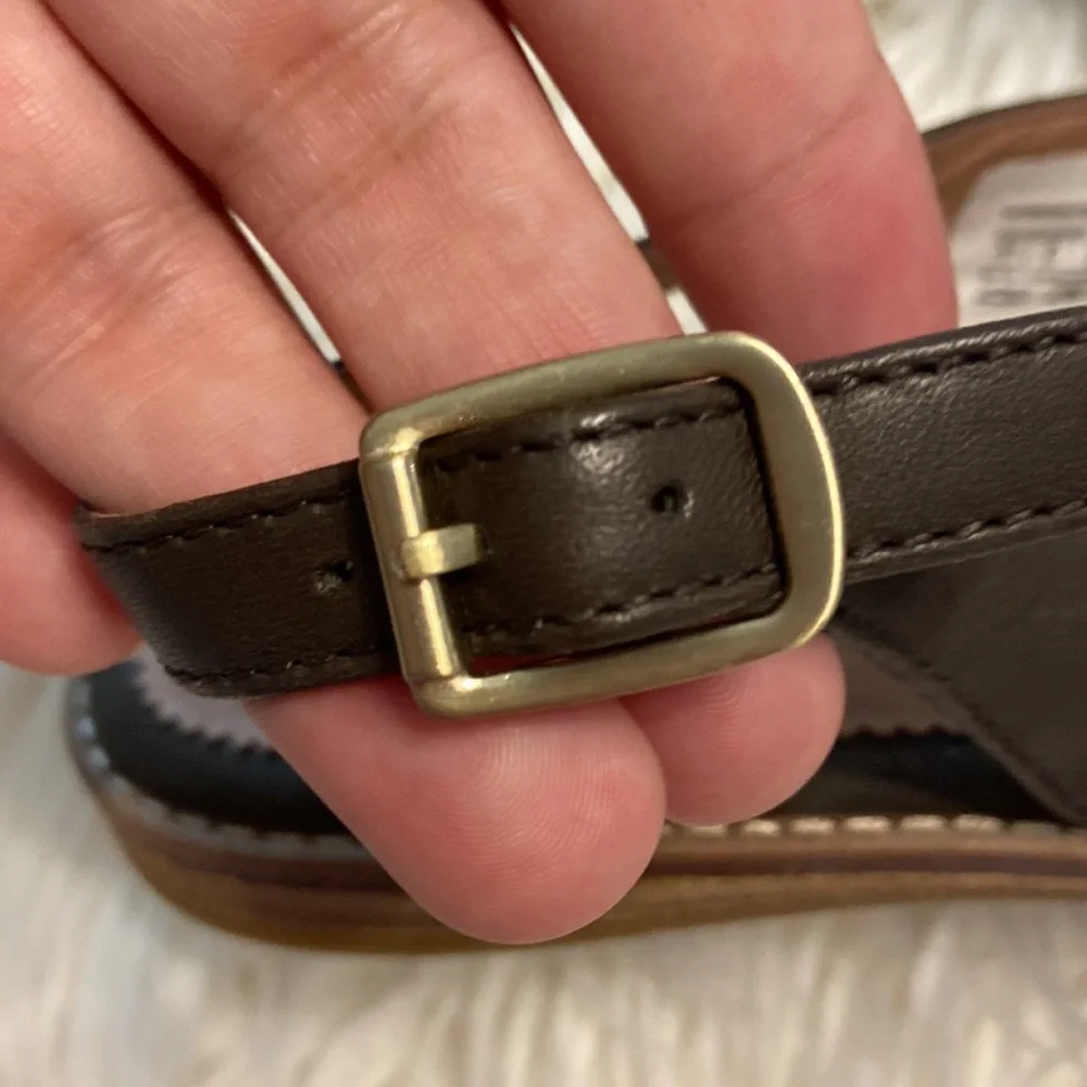 SPERRY Shoes size 7 BNWOT color dark green so beautiful leather upper - Picture 5 of 16